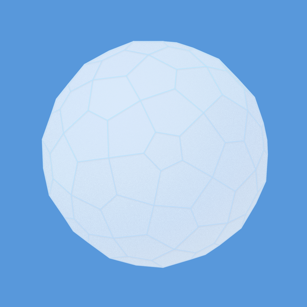 The Internet Token icon: a spherical logo for the blockchain lottery application